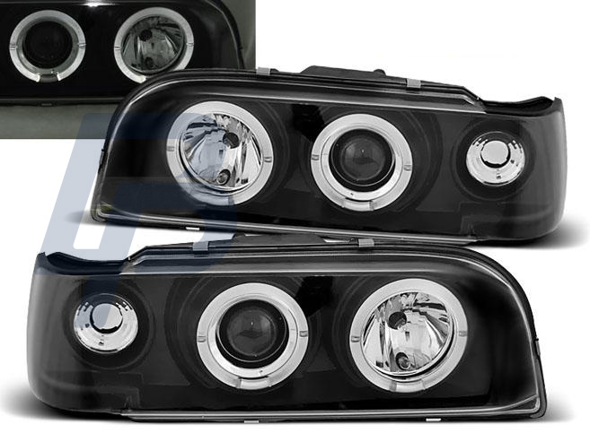 HEADLIGHTS VOLVO 850 92-12.96 ANGEL EYES BLACK - 2