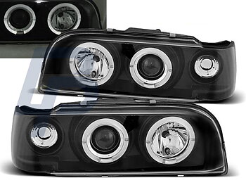 HEADLIGHTS VOLVO 850 92-12.96 ANGEL EYES BLACK