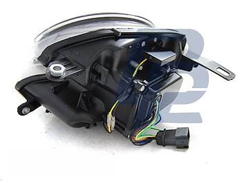 STRÅLKASTARE TUBE LIGHT SVART LED HID TILL BMW MINI (COOPER) 2006-2014