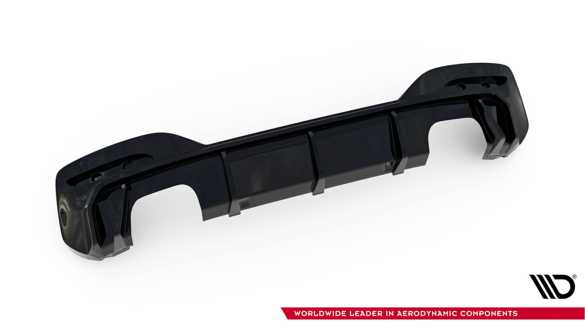 Rear Valance BMW 1 M-Pack / M140i F20 Facelift (Version with dual exhausts on both sides) - 4
