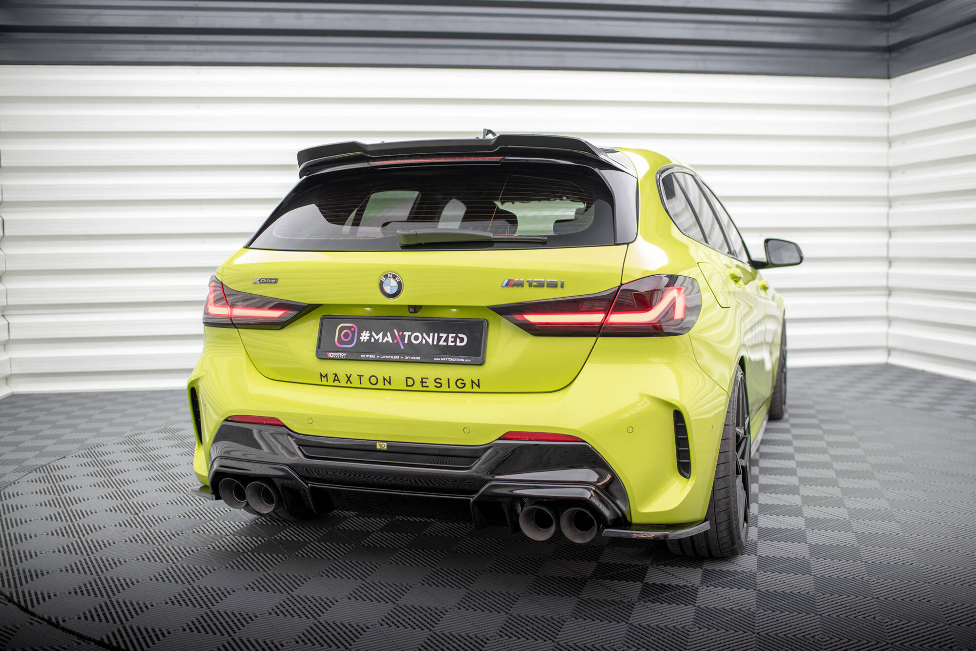 Rear Side Splitters V.10 BMW 1 M-Pack / M135i F40 - 2