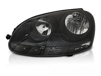STRÅLKASTARE SVART VÄNSTER SIDA TYC TILL VW GOLF 5 2003-2009