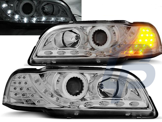 HEADLIGHTS VOLVO S40/V40 02.96-04.00 DAYLIGHT CHROME - 2