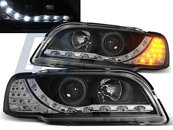 HEADLIGHTS VOLVO S40/V40 02.96-04.00 DAYLIGHT BLACK