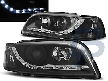 HEADLIGHTS VOLVO S40/V40 02.96-04.00 DAYLIGHT BLACK
