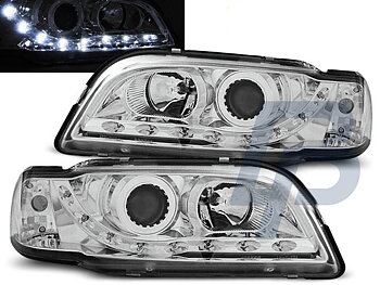 HEADLIGHTS VOLVO S40/V40 02.96-04.00 DAYLIGHT CHROME