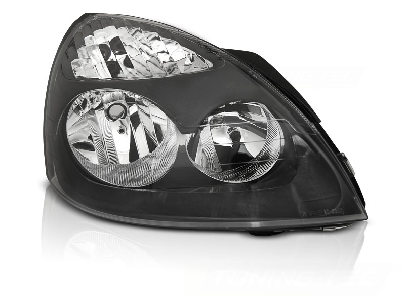 STRÅLKASTARE SVART HÖGER SIDA TYC TILL RENAULT CLIO II 2001-2005