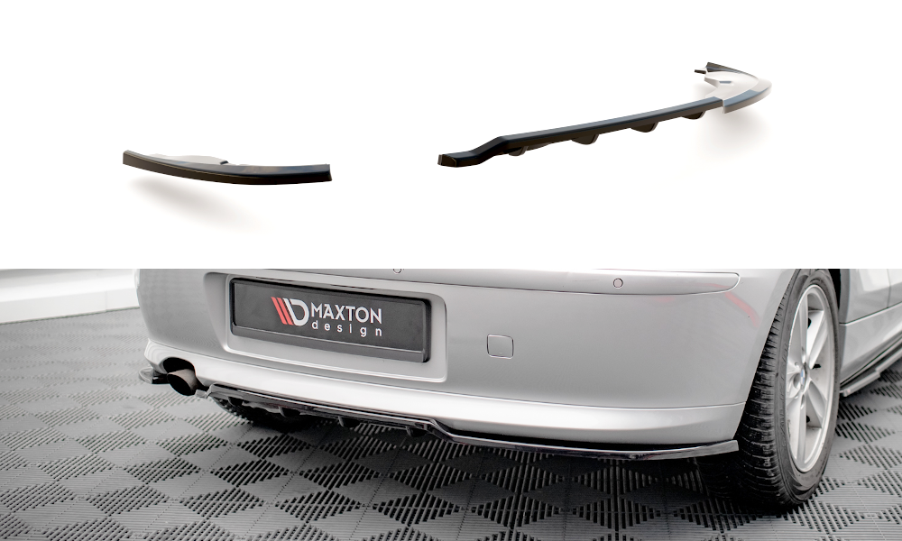 Central Rear Splitter (Vertical Bars) BMW 1 E81 Facelift