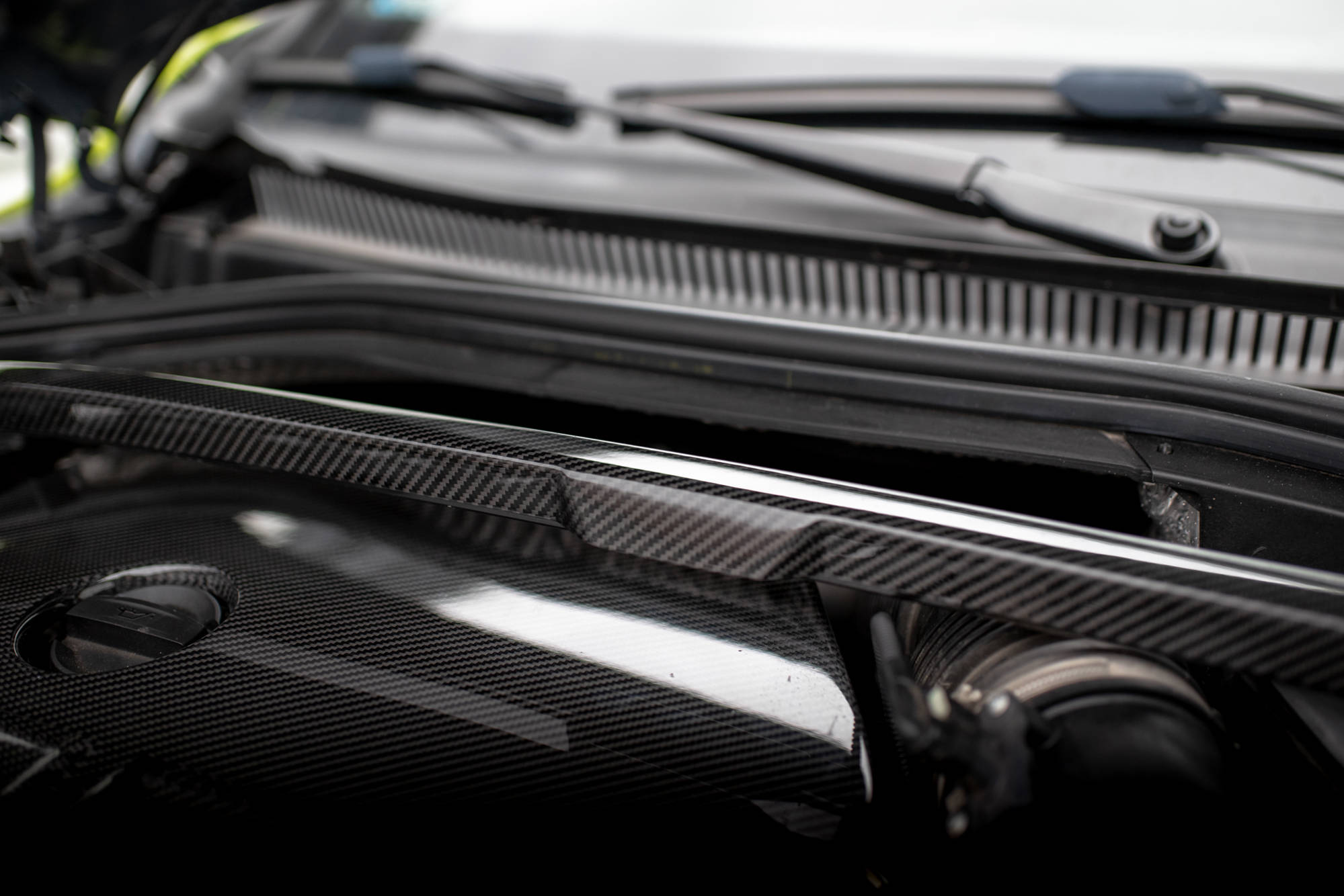 Carbon Fiber Strut Bar Cover BMW 1 F40 M135i - 3