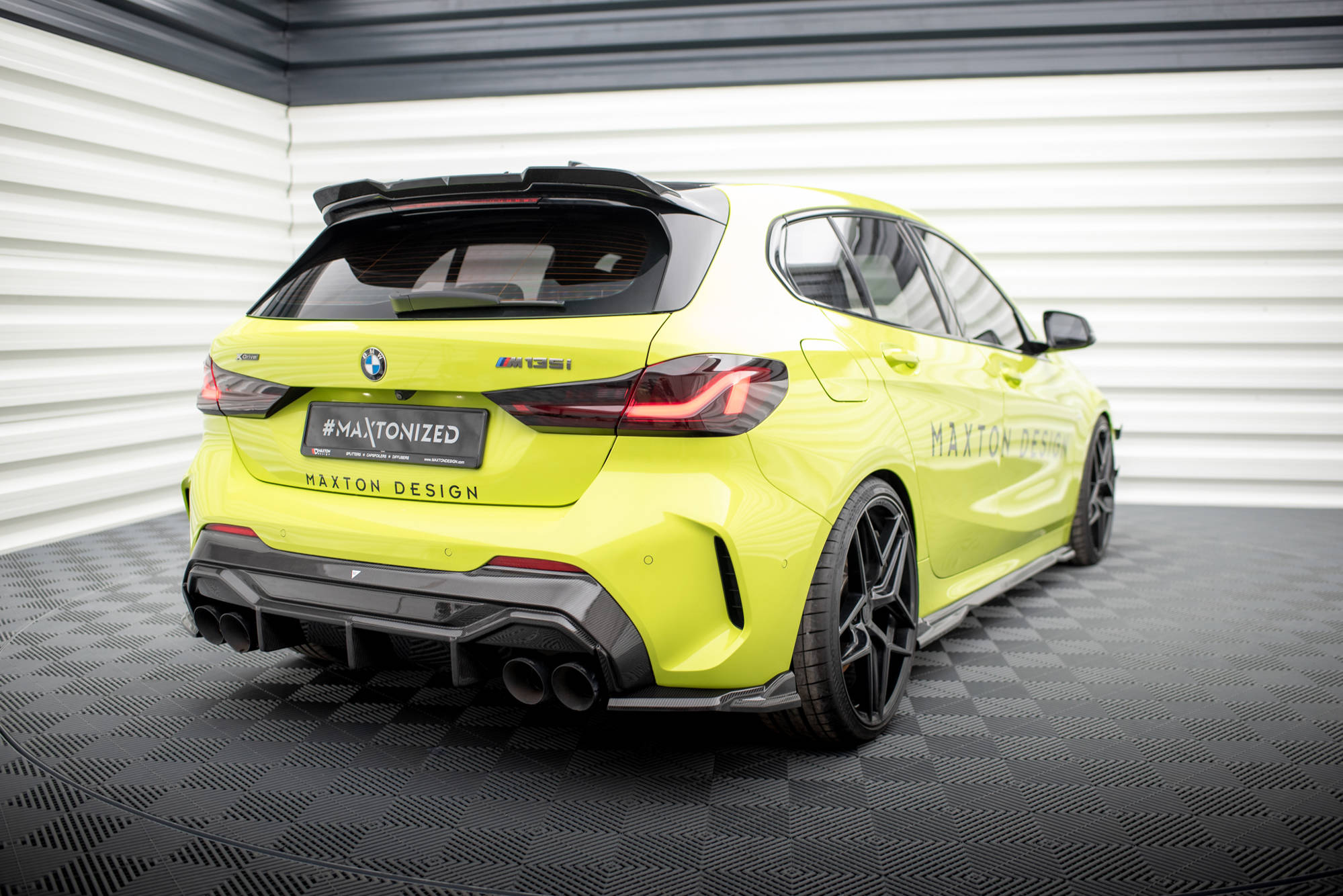 Carbon Fiber Rear Side Splitters BMW 1 F40 M-Pack / M135i - 2