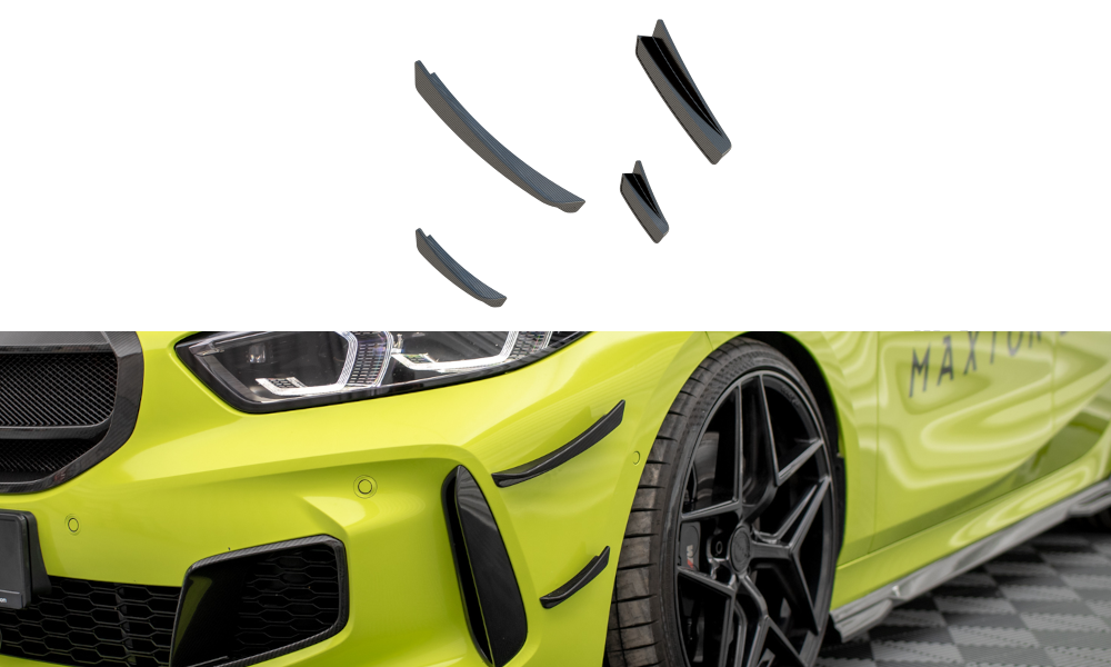 Carbon Fiber Front Bumper Wings (Canards) BMW 1 F40 M-Pack / M135i