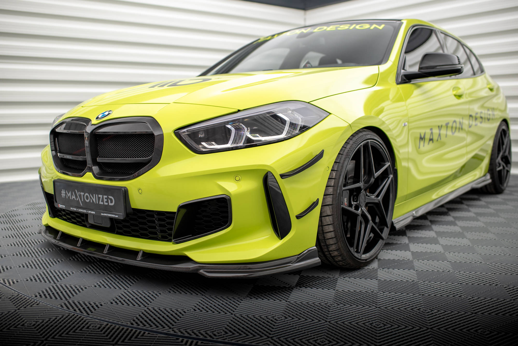 Carbon Fiber Front Bumper Wings (Canards) BMW 1 F40 M-Pack / M135i - 4