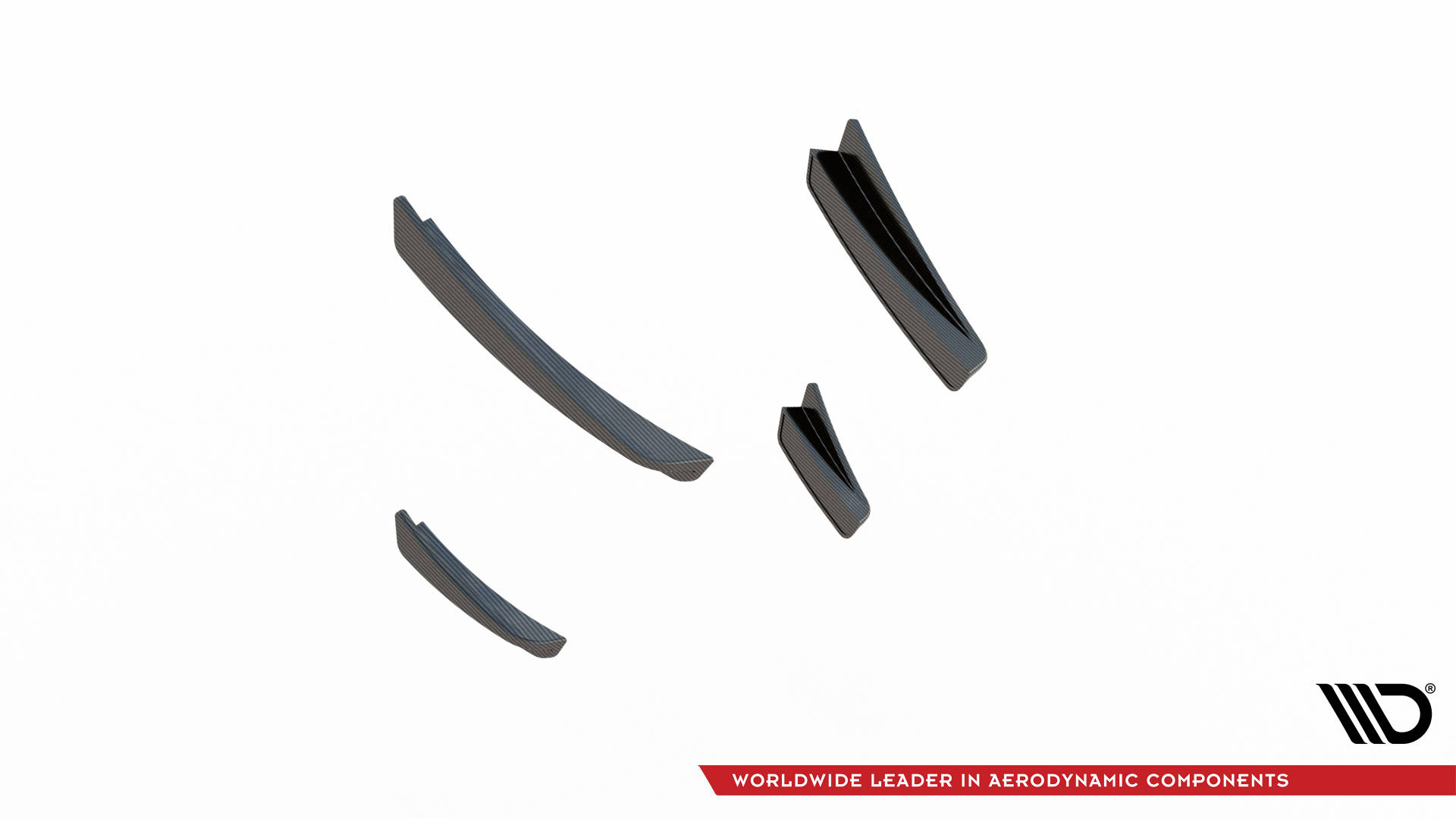 Carbon Fiber Front Bumper Wings (Canards) BMW 1 F40 M-Pack / M135i - 6