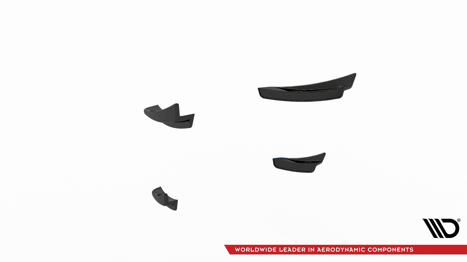 Carbon Fiber Front Bumper Wings (Canards) BMW 1 F40 M-Pack / M135i - 7