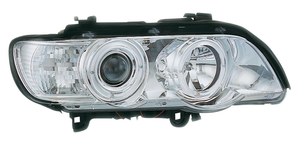 BMW X5 00-03 ANGEL EYE HEADLIGHTS CHROME V1
