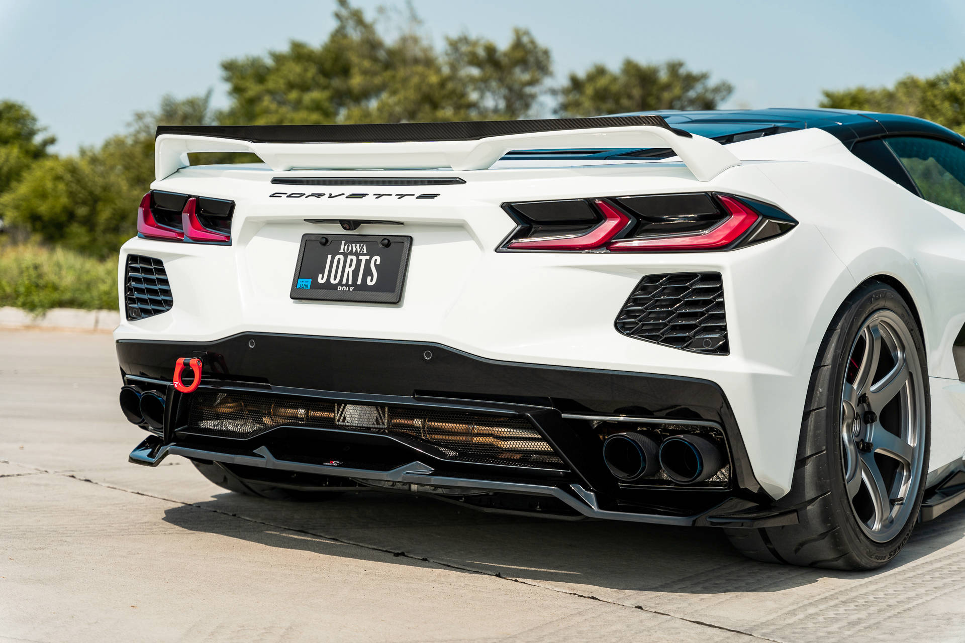Central Rear Splitter Chevrolet Corvette C8 - 4