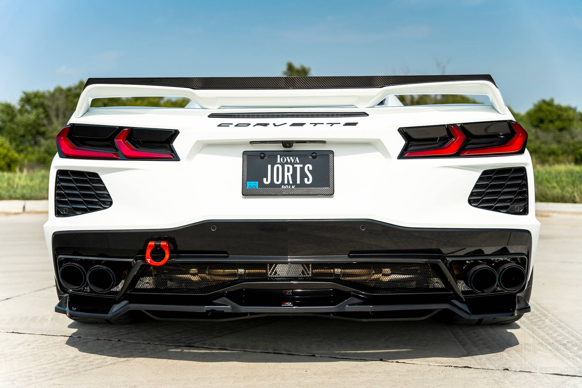Central Rear Splitter Chevrolet Corvette C8 - 2