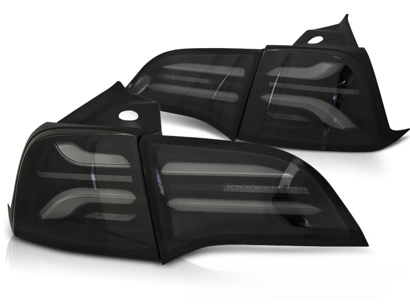 LED-BAKLYKTOR TONAD SVART TILL TESLA MODEL 3 2017-2023/ MODEL Y