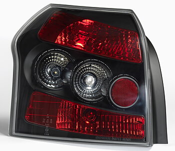 TOYOTA COROLLA E12 HB 01+ TAILLIGHTS BLACK V1