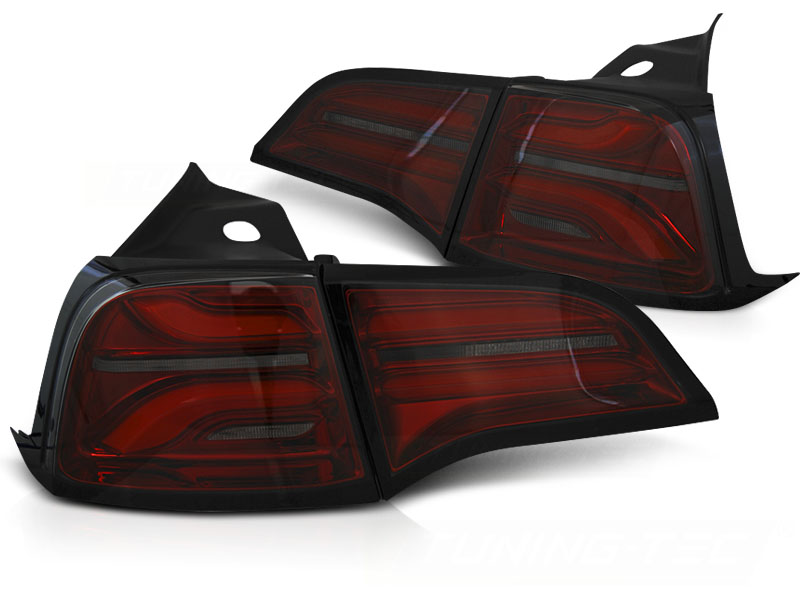 LED-BAKLYKTOR RÖD/TONAD TILL TESLA MODEL 3 2017-2023 / MODEL Y
