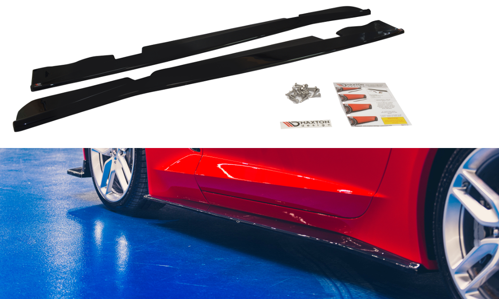 Side Skirts Diffusers V.1 Chevrolet Corvette C7