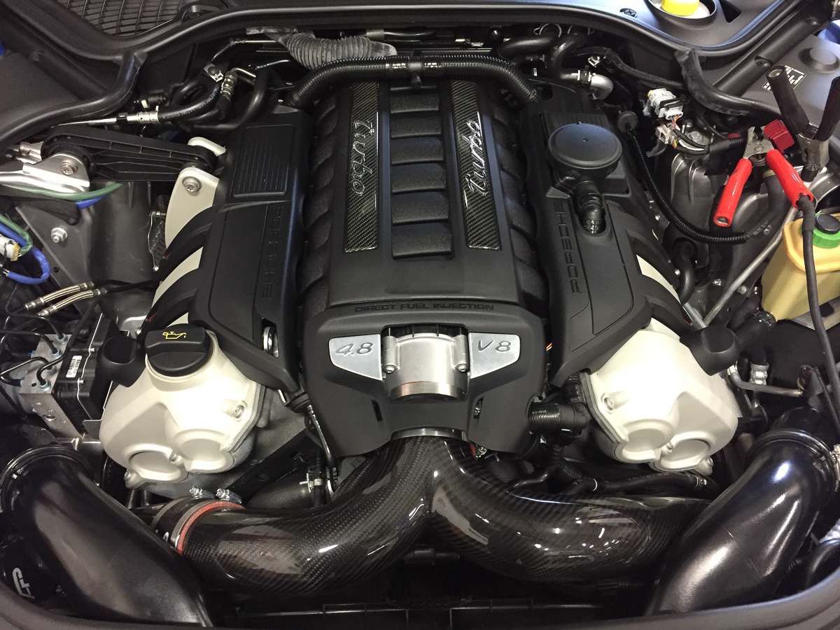 AGENCY POWER CARBON FIBER 3 INCH Y-PIPE PORSCHE PANAMERA TURBO 10-14 - 2
