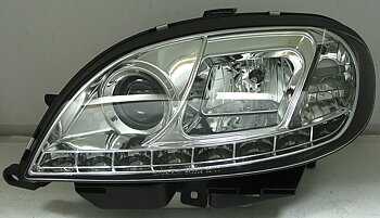 CITROËN SAXO 00+ R8 STIL LED STRÅLKASTARE KROMADE V1