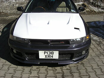 MITSUBISHI GALANT 96-03 EVO STYLE FIBERGLASS HOOD [AUTOR]