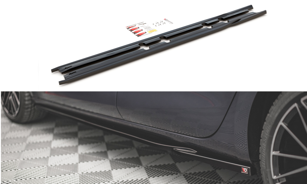SIDE SKIRTS DIFFUSERS V.1 SUITABLE FOR SEAT LEON FR ST / HATCHBACK MK4 / CUPRA LEON ST / HATCHBACK MK1 / MK1 FACELIFT – MAXTON DESIGN