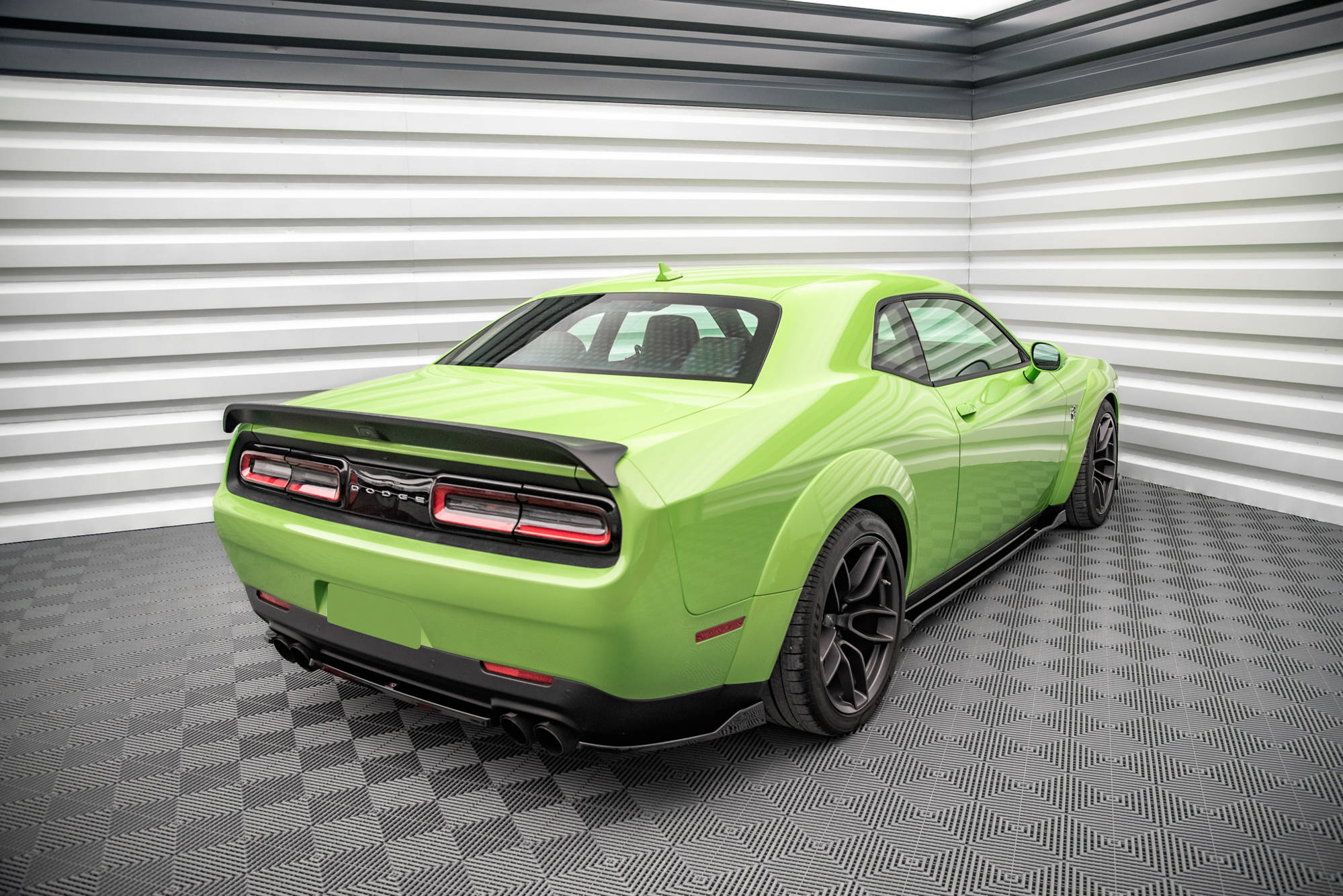 Rear Side Splitters Dodge Challenger SRT Hellcat Widebody Mk3 - 4