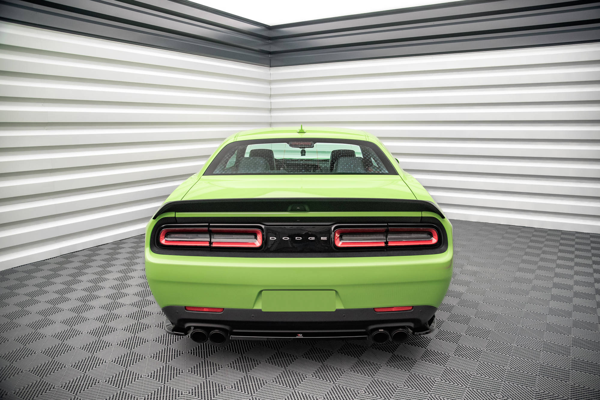 Central Rear Splitter Dodge Challenger SRT Hellcat Widebody Mk3 - 4