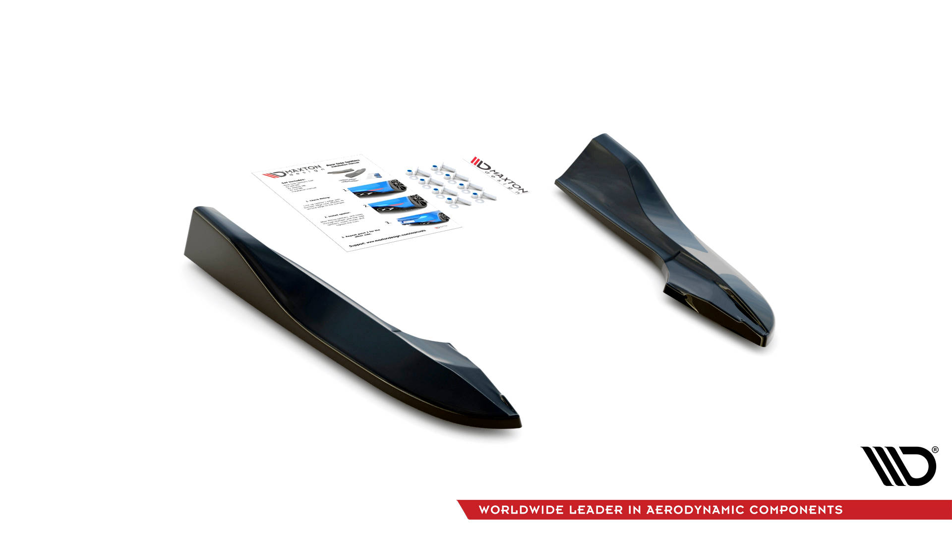 Rear Side Splitters Dodge Challenger RT Mk3 Facelift - 5