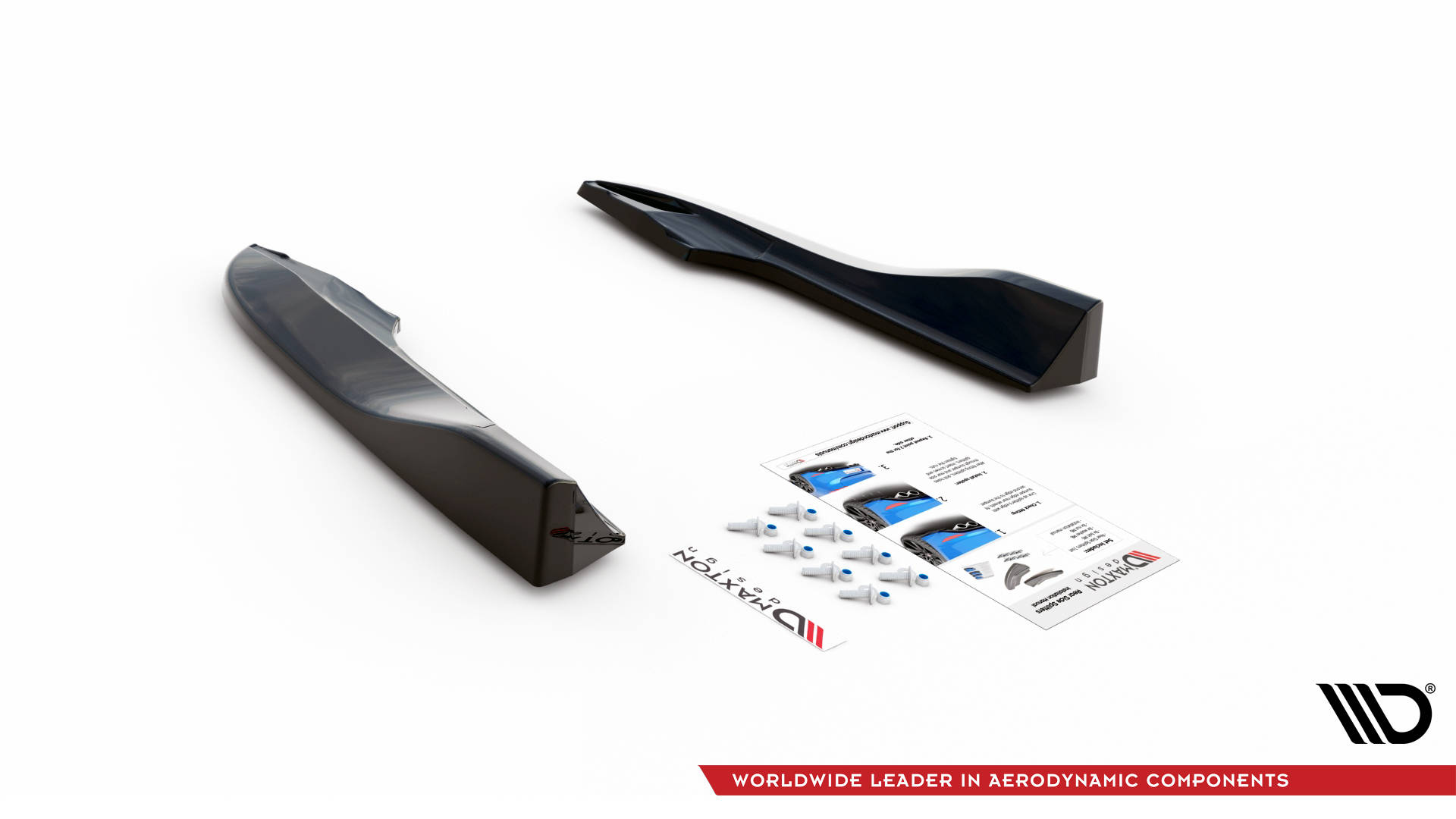 Rear Side Splitters Dodge Challenger RT Mk3 Facelift - 6