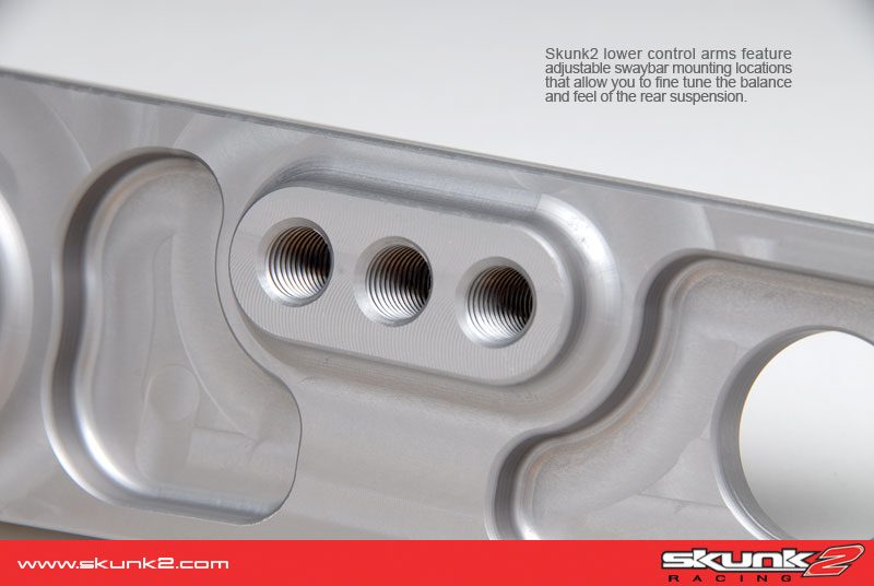CIVIC 01-05 TYPE-R REAR LOWER CONTROL ARMS GUNMETAL SKUNK2 - 2