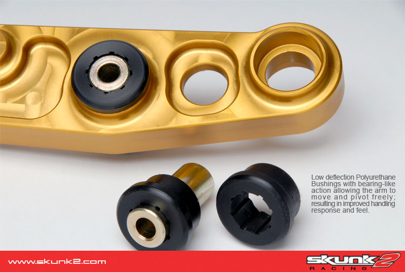 CIVIC 01-05 TYPE-R REAR LOWER CONTROL ARMS GUNMETAL SKUNK2 - 3