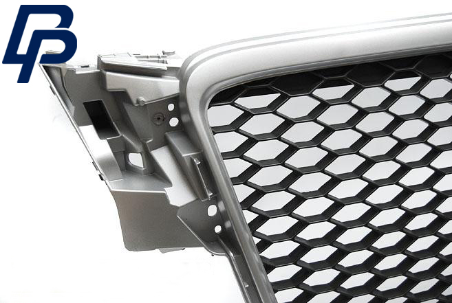 AUDI A4 B8 08-11 SILVER RS-STYLE GRILL - 2