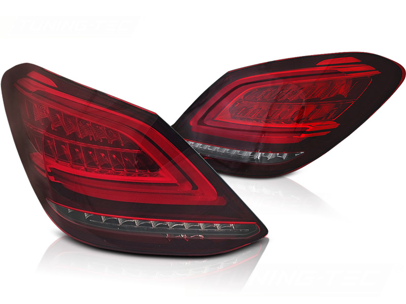 LED-BAKLYKTOR RÖD/VIT SEQ TILL MERCEDES C-KLASS W205 2014-2018