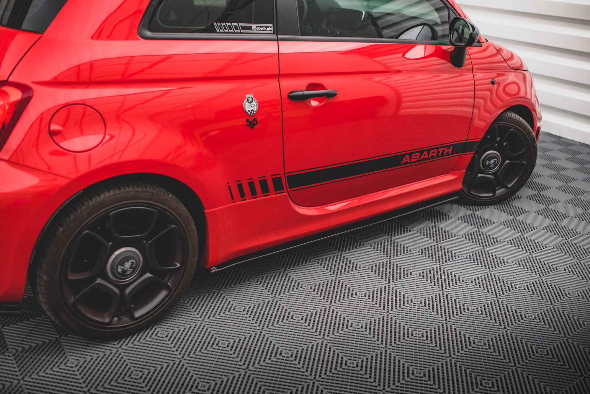Side Skirts Diffusers Fiat 500 Abarth Mk1 Facelift (2016-UP) - 3