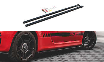 Side Skirts Diffusers Fiat 500 Abarth Mk1 Facelift (2016-UP)
