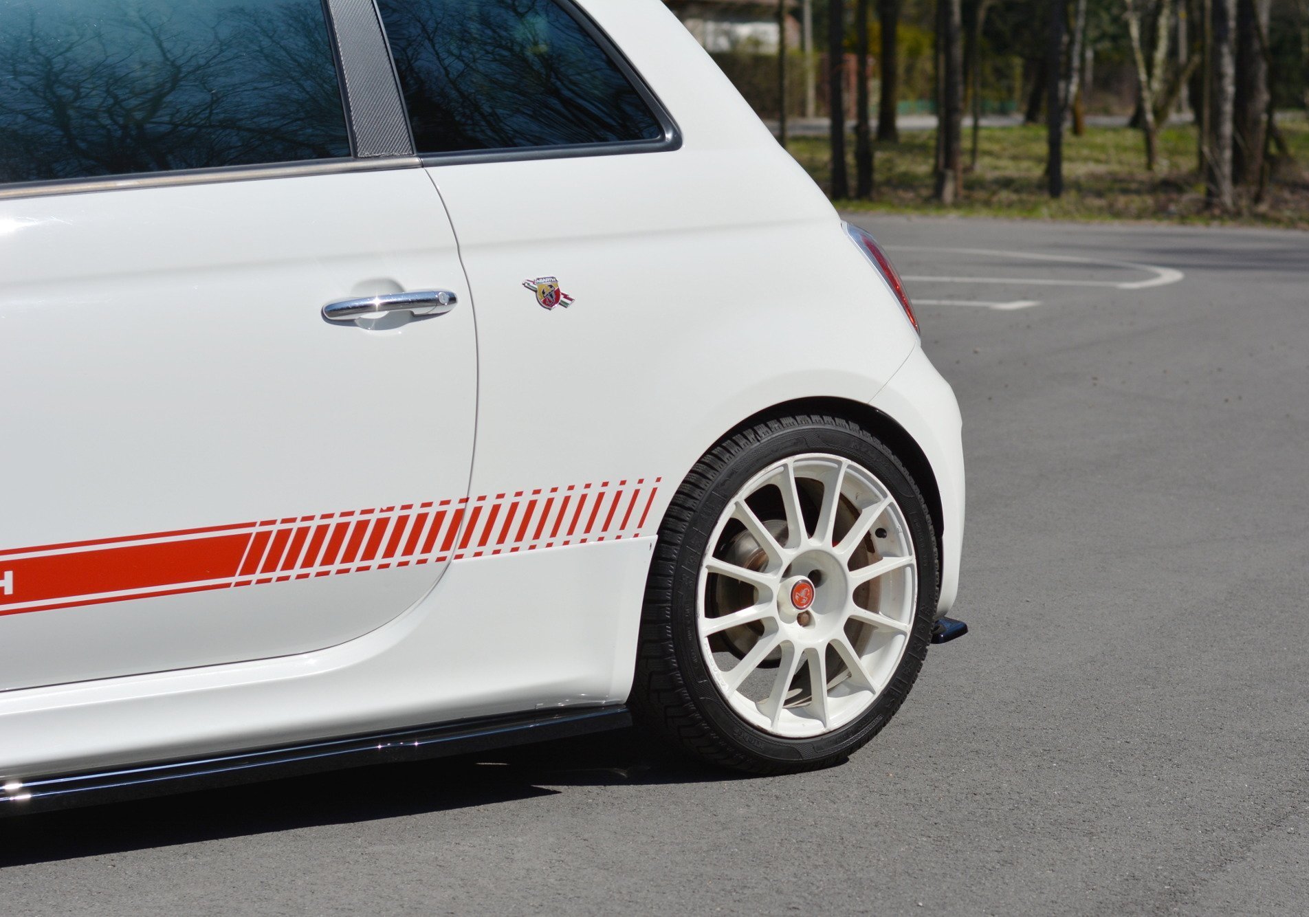 Rear Side Splitters Fiat 500 Abarth MK1 (2008-2012) - 3