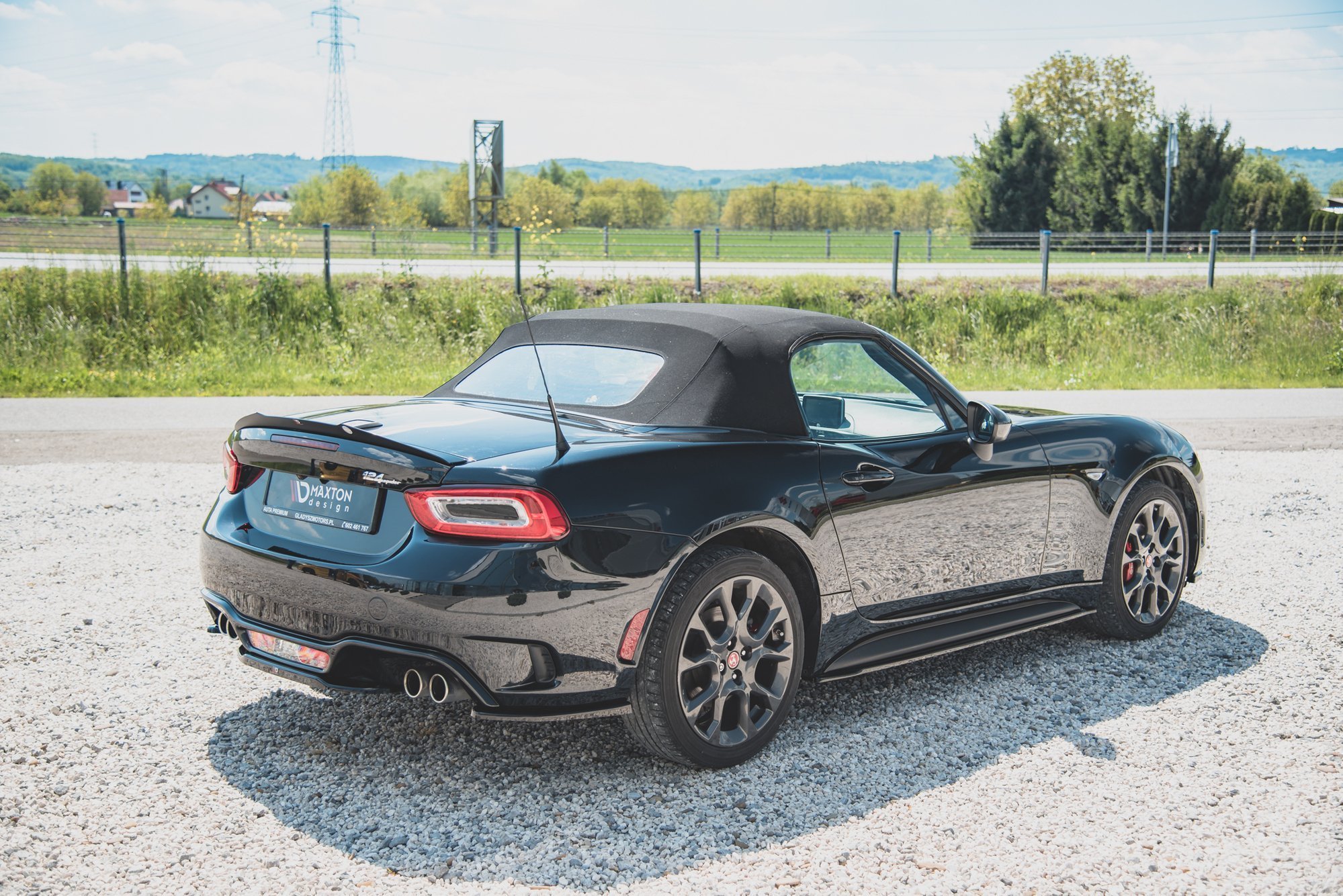 Rear Side Splitters Fiat 124 Spider Abarth (2017-) - 5