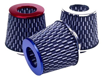 UNIVERSAL AIR FILTER FLAG STYLE CHROME 76MM