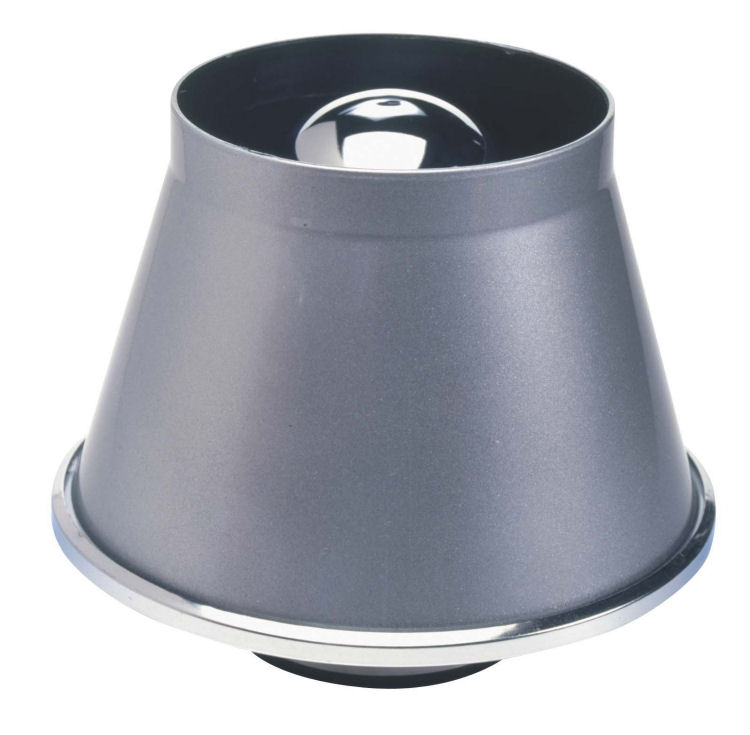 UNIVERSAL AIR FILTER SUPERCONE SILVER 76MM