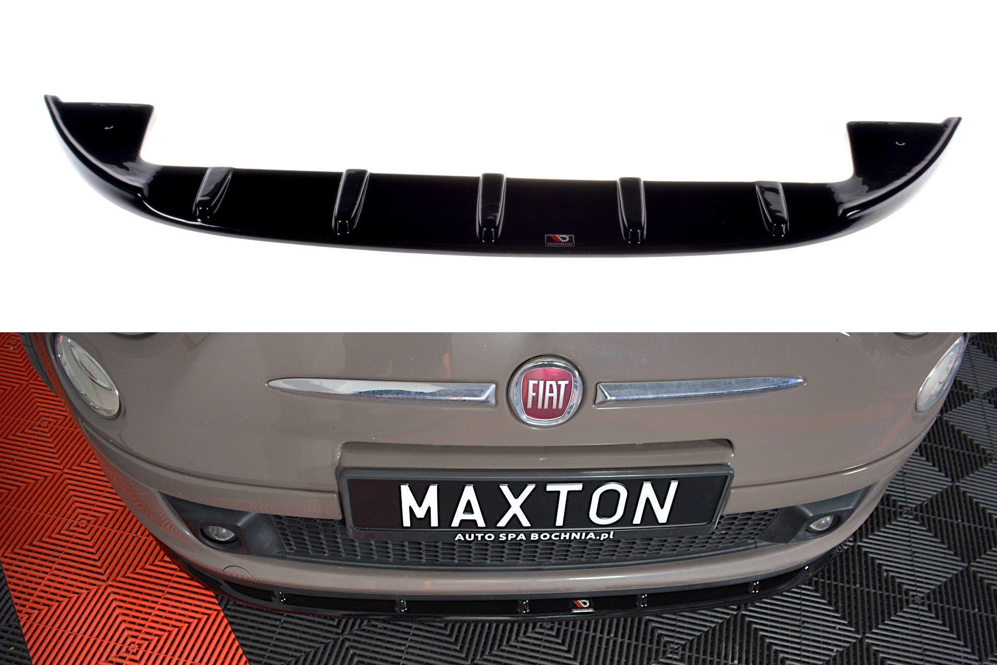Front Splitter V.1 Fiat 500 Pre-facelift (2007-2014)