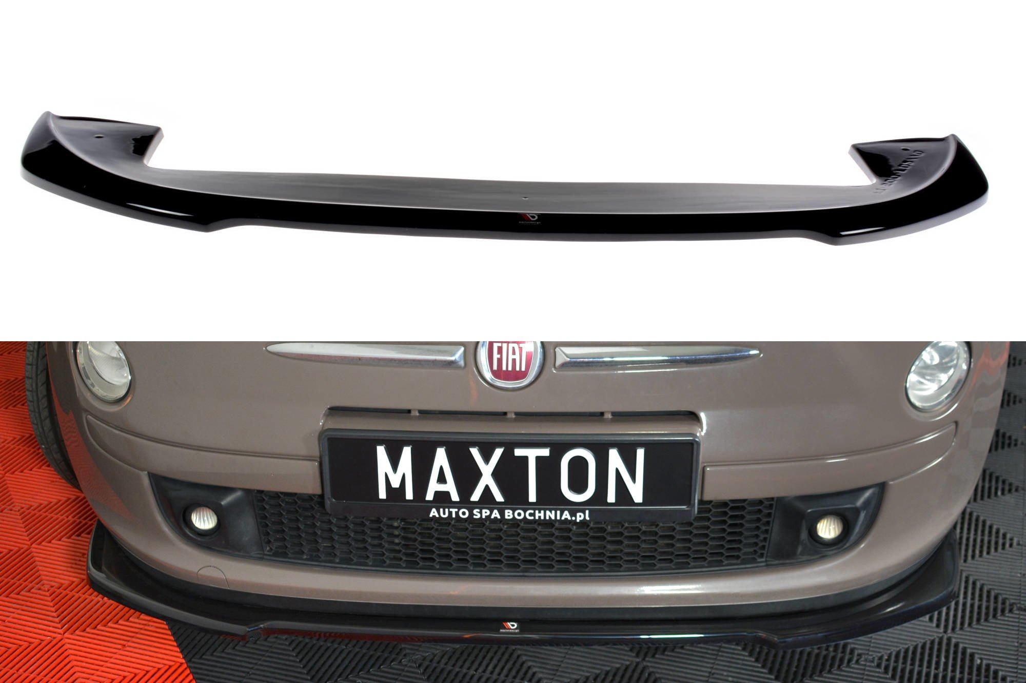 Front Splitter V.2 Fiat 500 Pre-facelift (2007-2014)