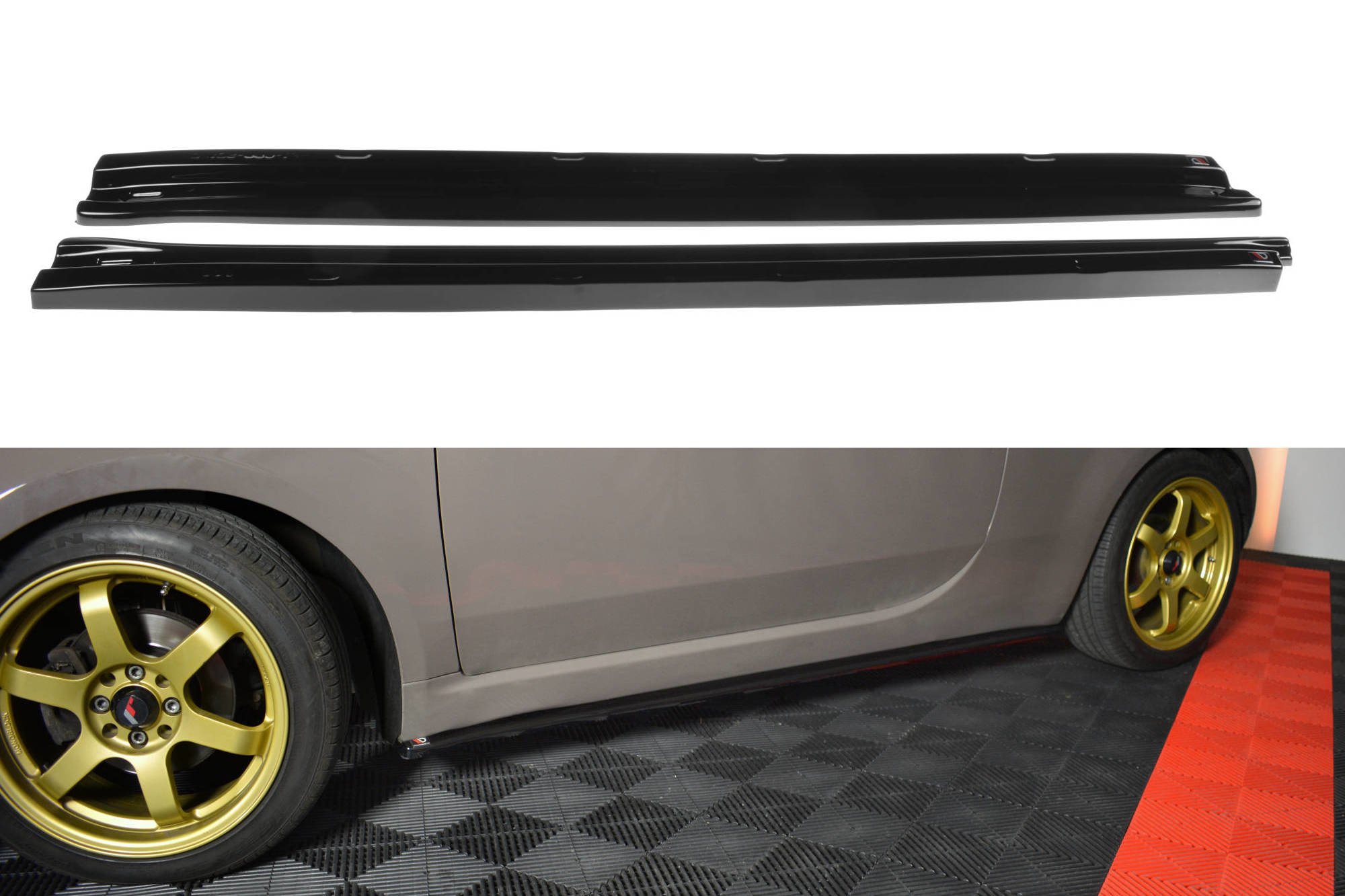 Side Skirts Splitters Fiat 500 Pre-Facelift (2007-2014)