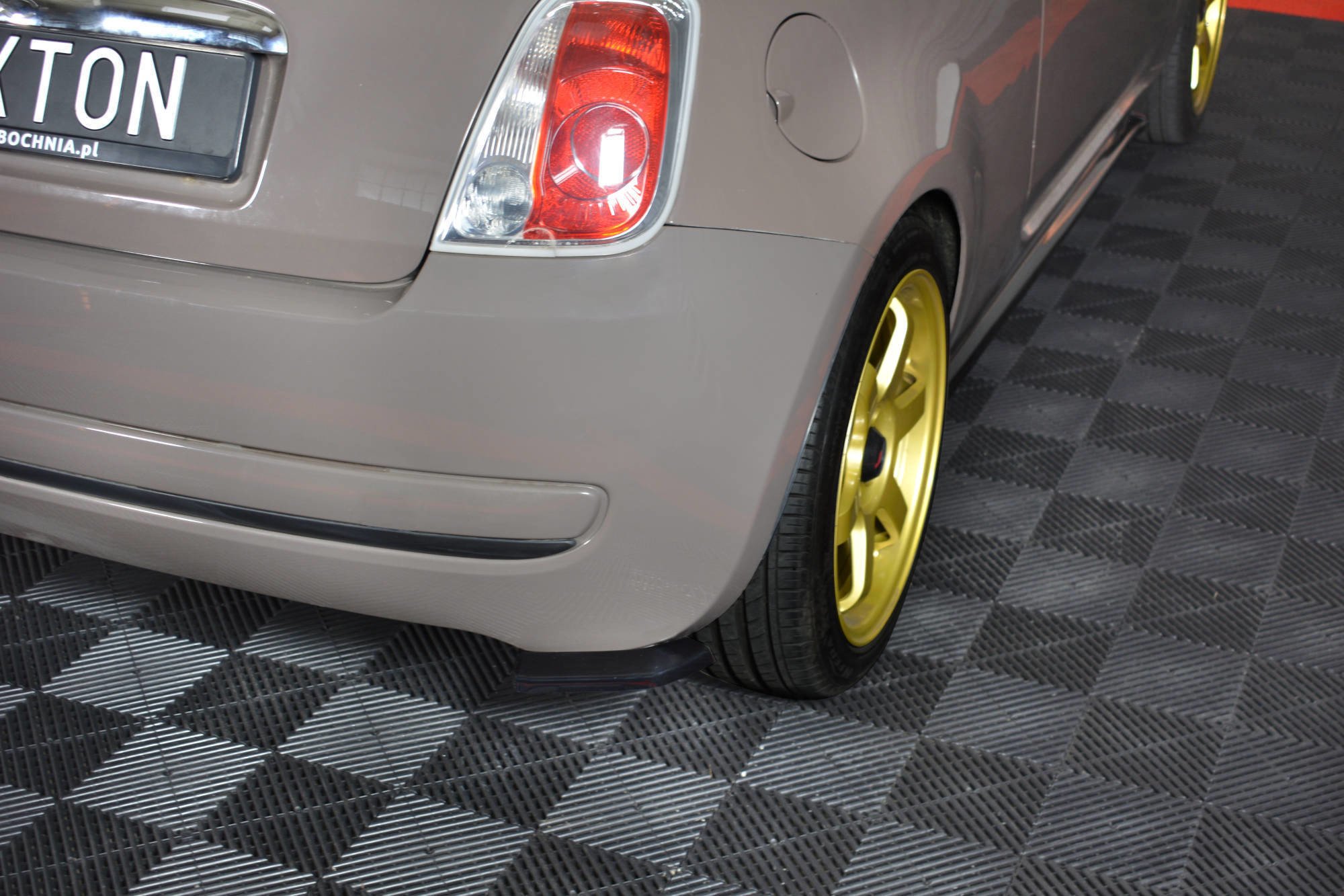 Rear Side Splitters Fiat 500 Pre-facelift (2007-2014) - 2