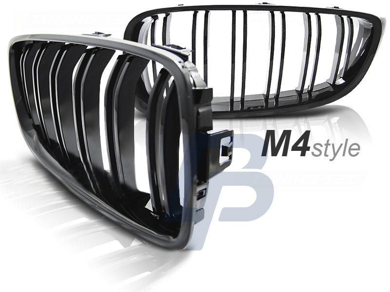 BMW F32,F33,F36 13-  M4 LOOK GLOSSY BLACK - 6