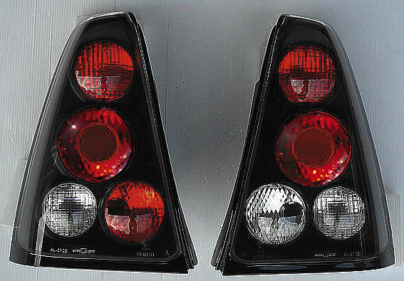 DACIA LOGAN 05+ TAILLIGHTS BLACK V1