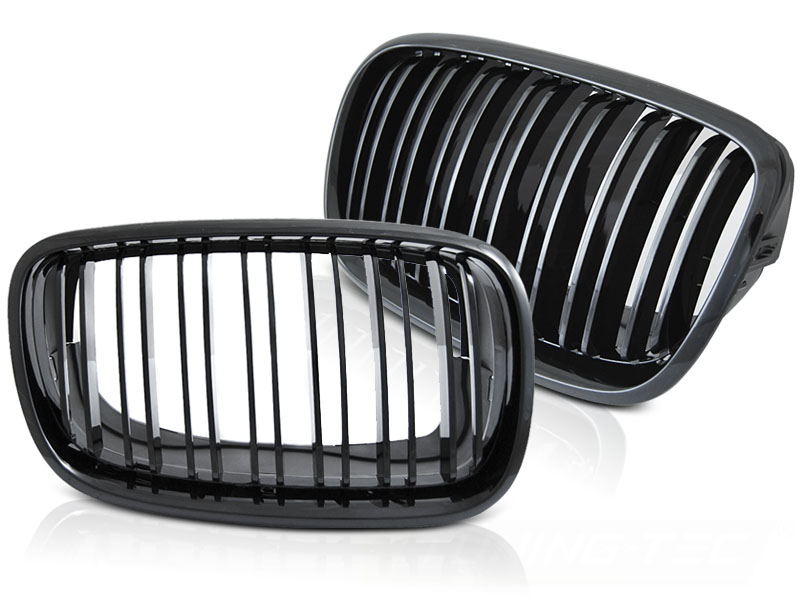 GRILL SPORT BLANK SVART TILL BMW X5 E70 / X6 E71 2008-